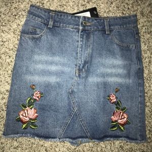 Nasty Gal jean skirt